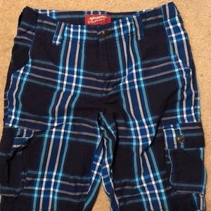 Boys shorts. 16 Husky. Color: Shades of blue.